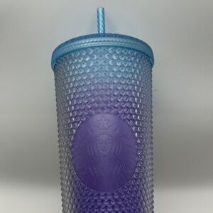 Starbucks 2024 Textured Ombré Venti 24oz Cold Cup Tumbler Blue to Purple